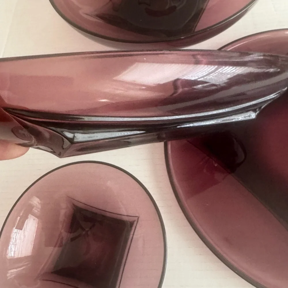 Vintage Hazel Atlas Amethyst Set